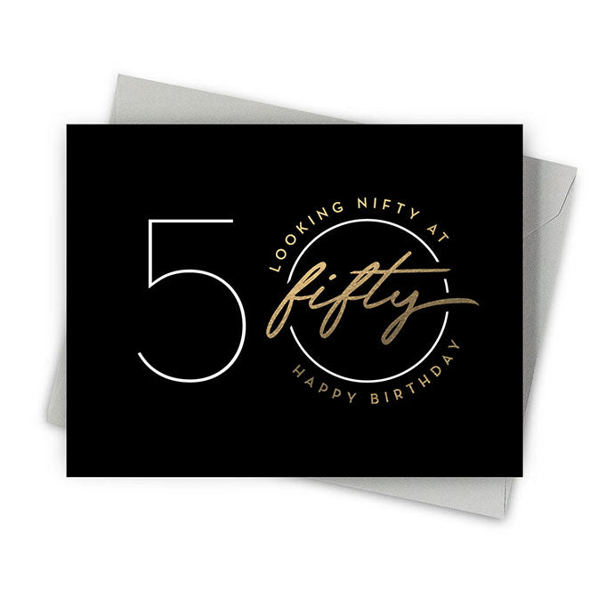 Nifty 50 Birthday Card