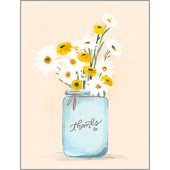 Note Card Set-Jar of Daisies