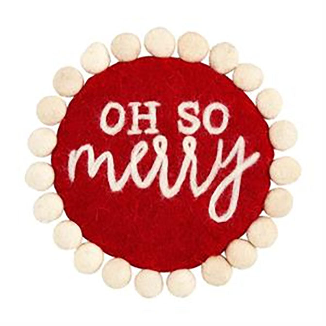 Oh So Merry Round Pillow