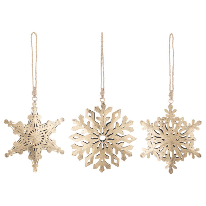 Gold Snowflake Ornament