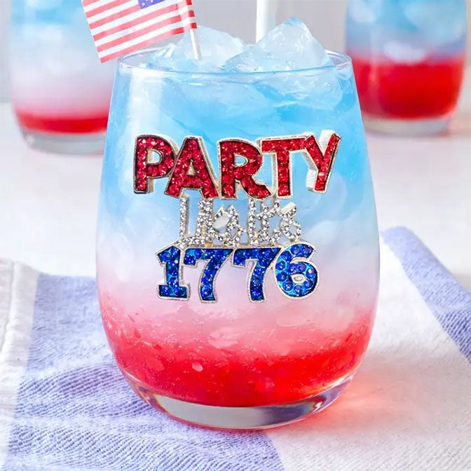 Party Like It's 1776 Stemless Wine Glass