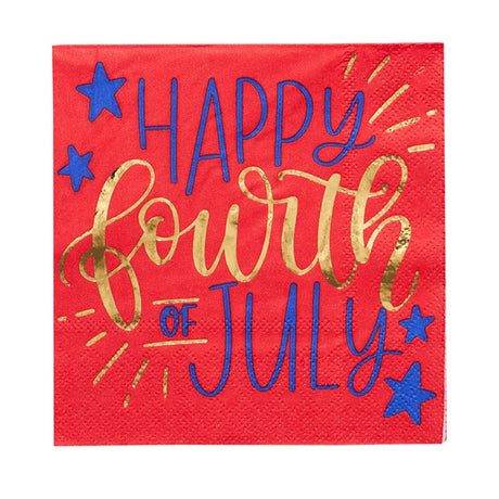 Patriotic Cocktail Napkins