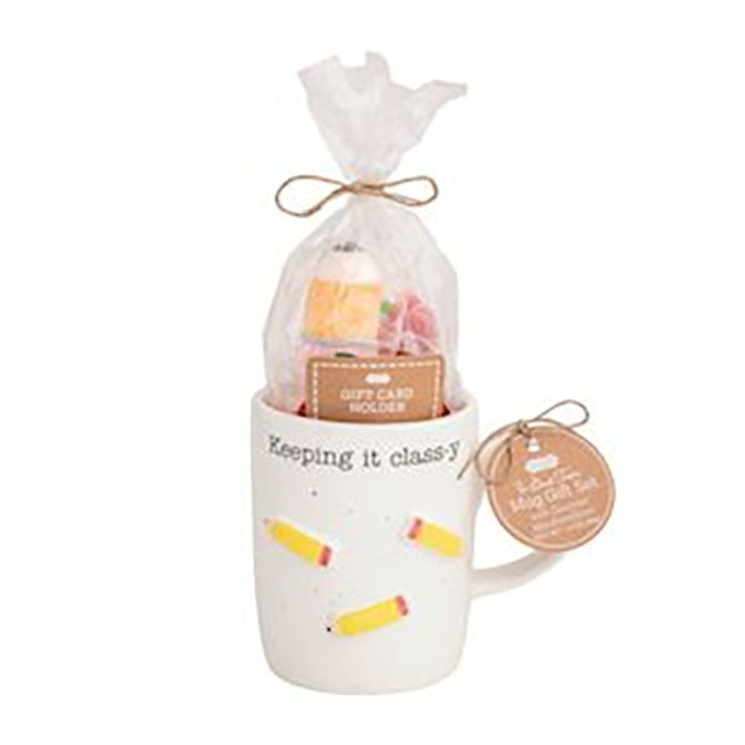 Pencils Teacher Mug Gift Set