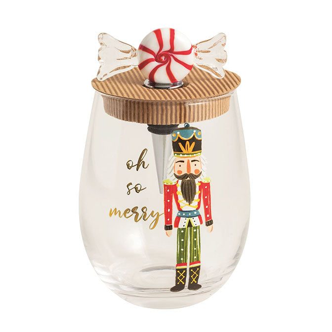 Wine Glass & Stopper Set