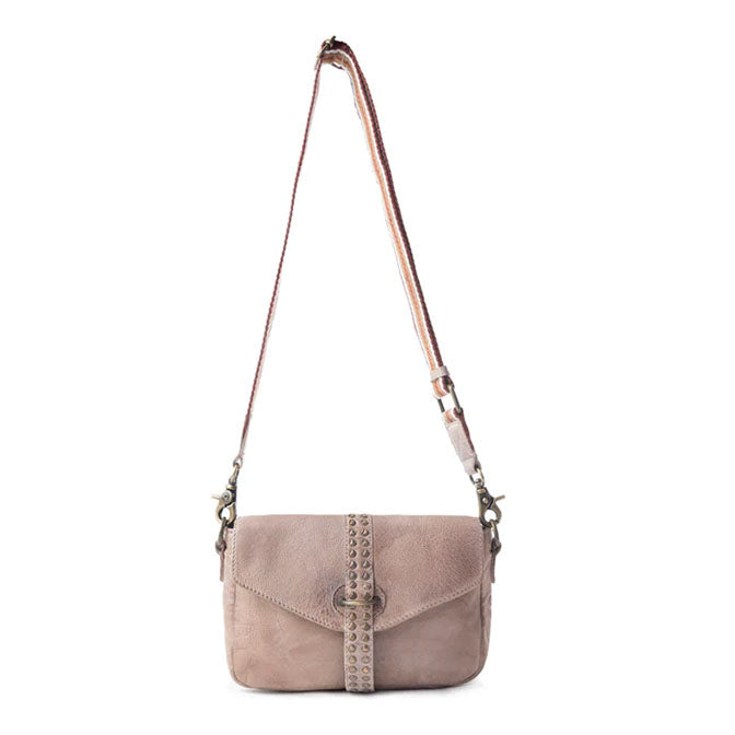 Pine Cone Leather Bag In Light Brown