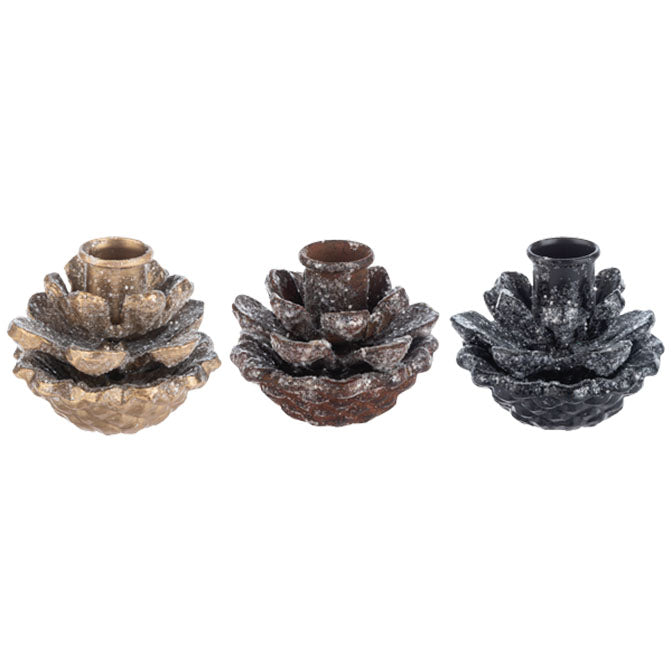 Pinecone Taper Holder
