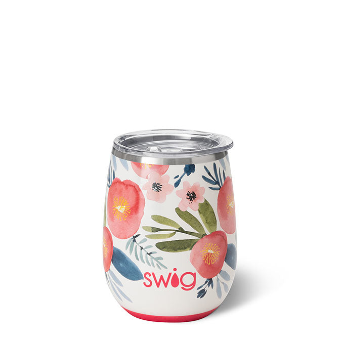 Poppy Fields Stemless Wine Cup