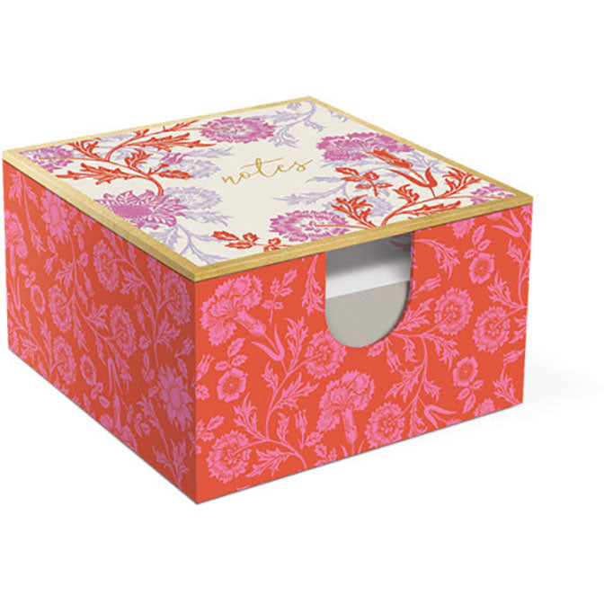 Prairie Rose Hinged Memo Box with Pen
