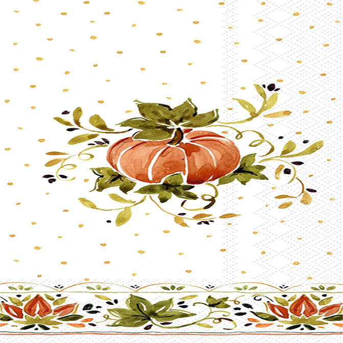 Pumpkins With Ornaments orange pumpkin Guest Towel