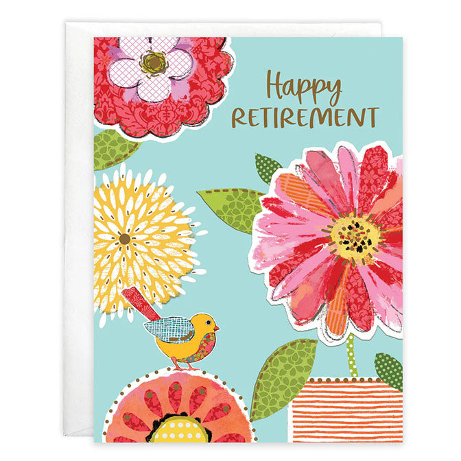Retirement Card - Birds and Blooms