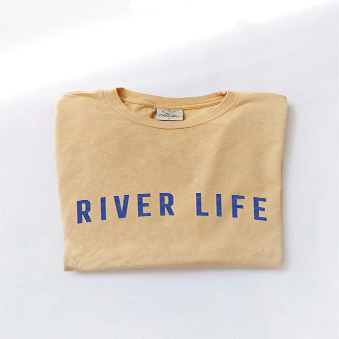 River Life Washed Graphic Top