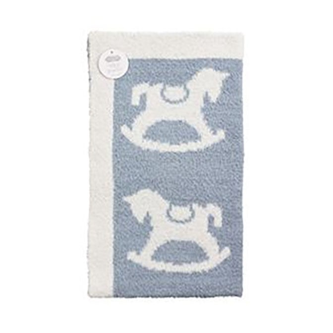 Rocking Horse Chenille Blanket