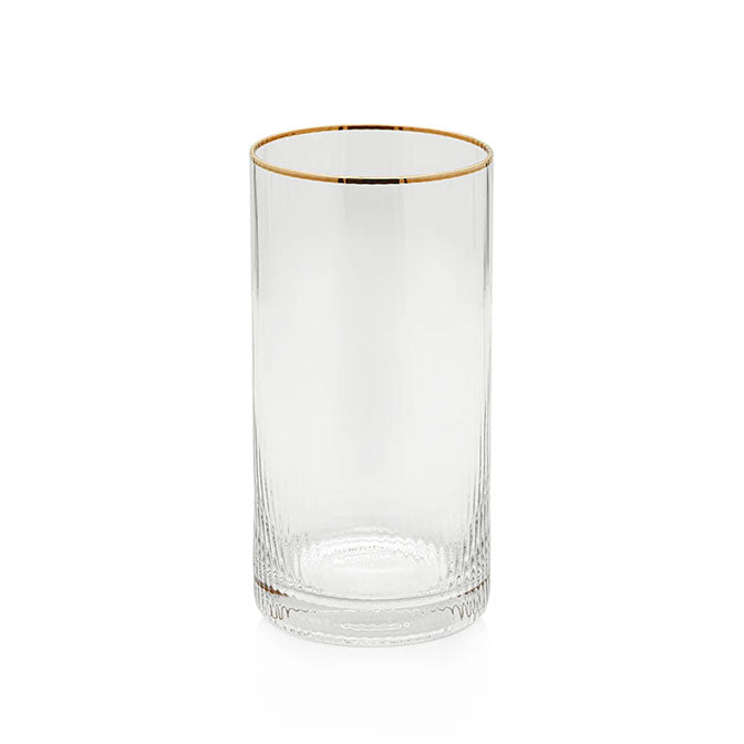 Optic Highball with Gold Rim