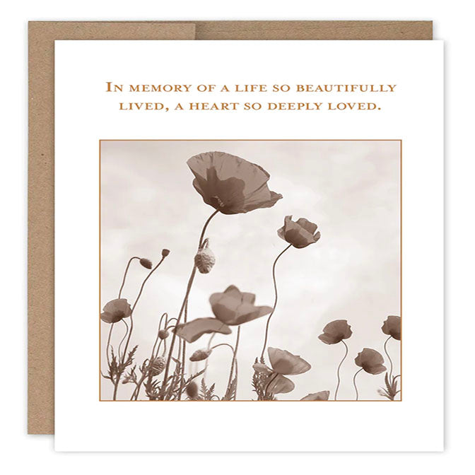 Life Beautifully Lived Sympathy Card