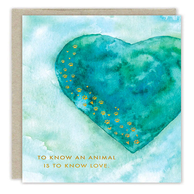 Paw Prints Pet Sympathy Card