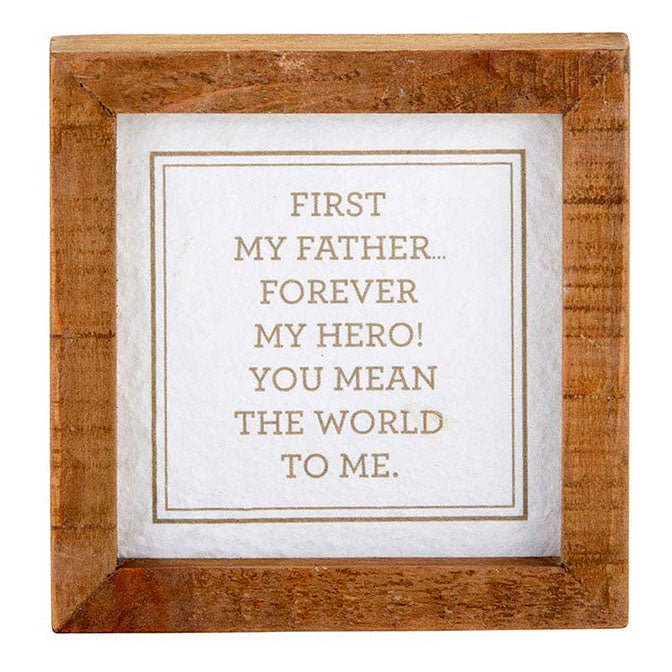 First My Father Tabletop Block