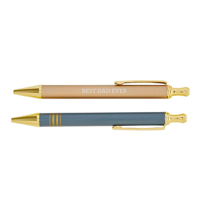 Pen - Best Dad Ever/Grey&Gold