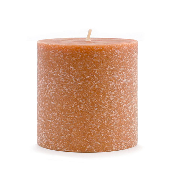 Rust 3x3 Unscented Pillar Candle