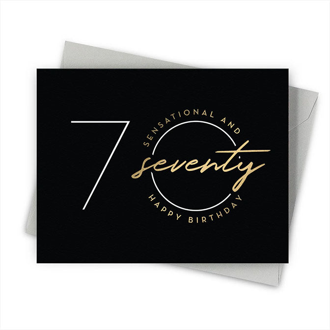 Sensational 70 Birthday Card