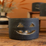 Black Clay Jack-O-Lantern