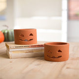 Terracotta Jack-O-Lantern