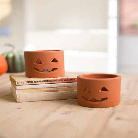 Terracotta Jack-O-Lantern