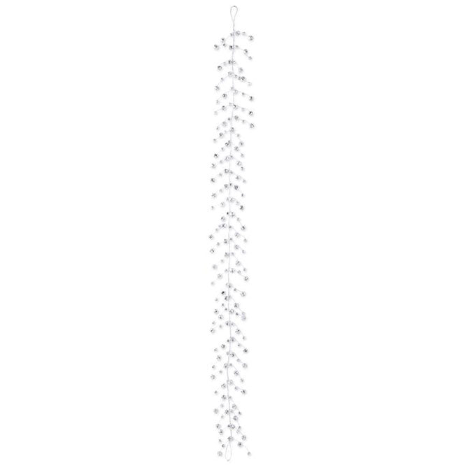 72 Inch Silver Bell Garland