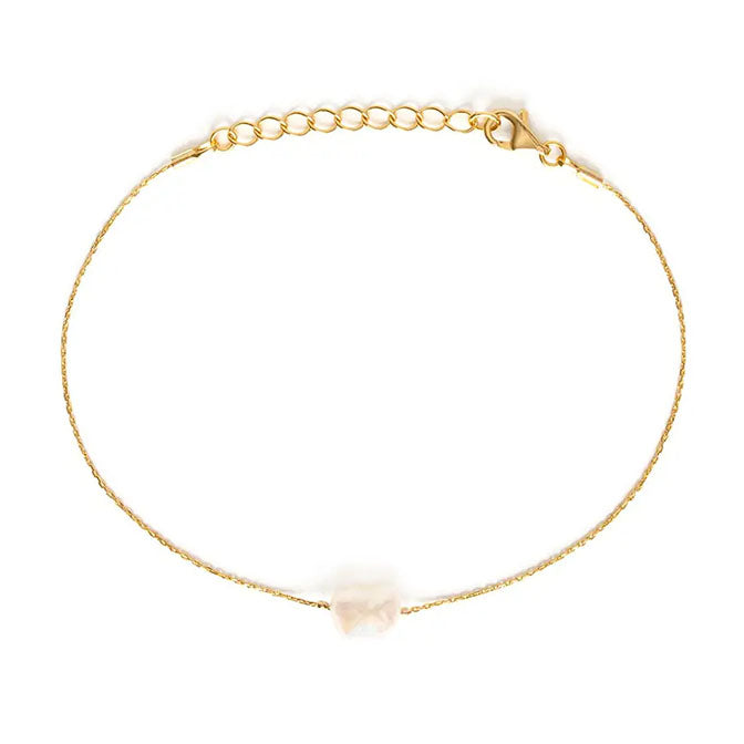 Single Freshwater Pearl Chain Bracelet