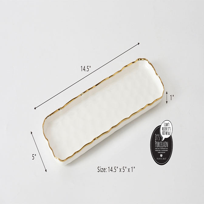 Gold Small Rectangle tray – Roost Gift & Home Collection