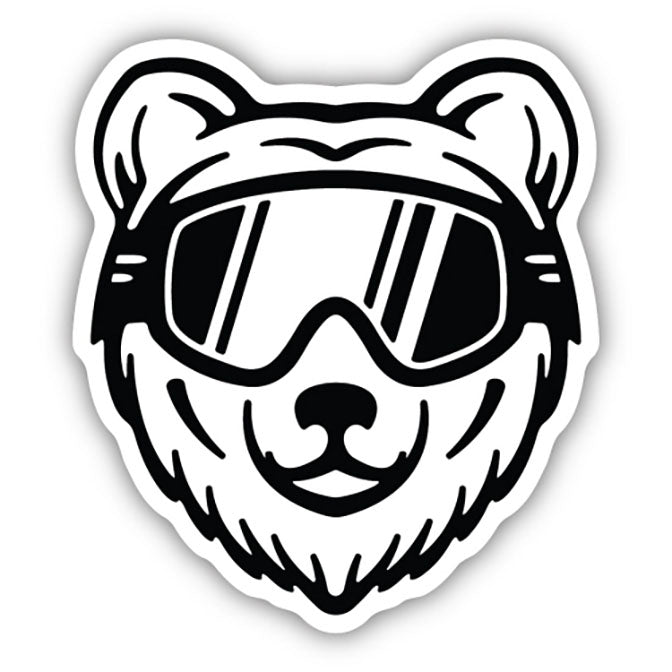 Snowboard Bear Sticker