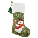 Holiday Embroidered Stocking