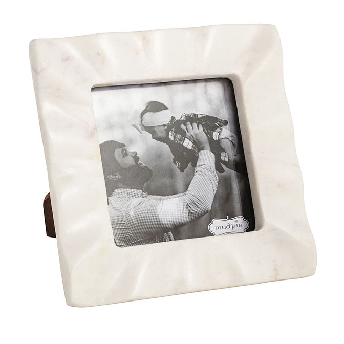 Square Ruffled Marble Frame