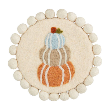 Felt Pumpkin Trivet