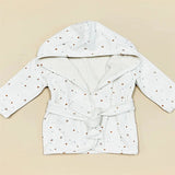 Stars Hooded Baby Bath Robe (Organic Cotton)