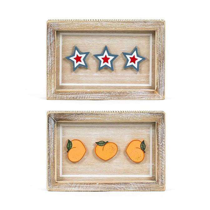 Stars/Peaches Reversible Sign