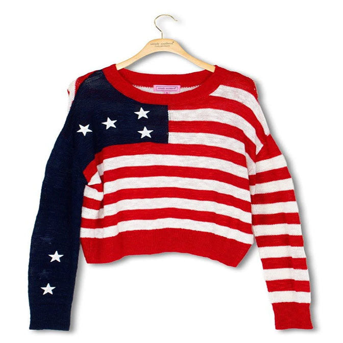Lightweight Stars and Stripes Sweater