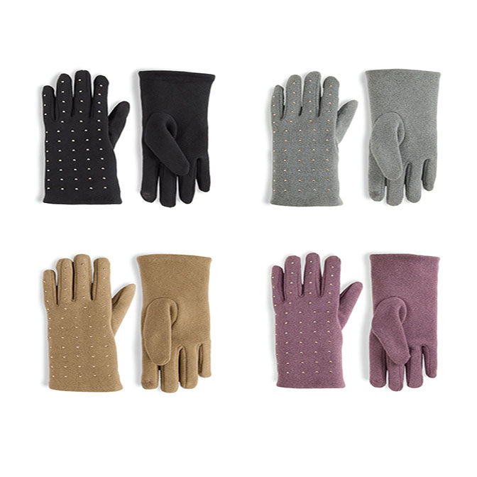 Studded Touchscreen Gloves