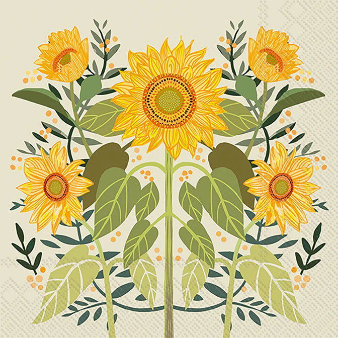 Sunflowers Cocktail Napkin