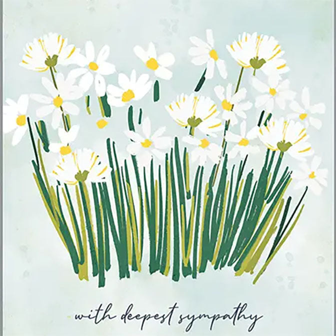 Sympathy Greeting Card -Daisies