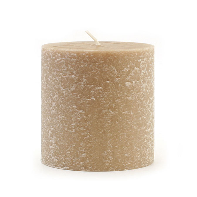 Taupe 3x3 Unscented Pillar Candle