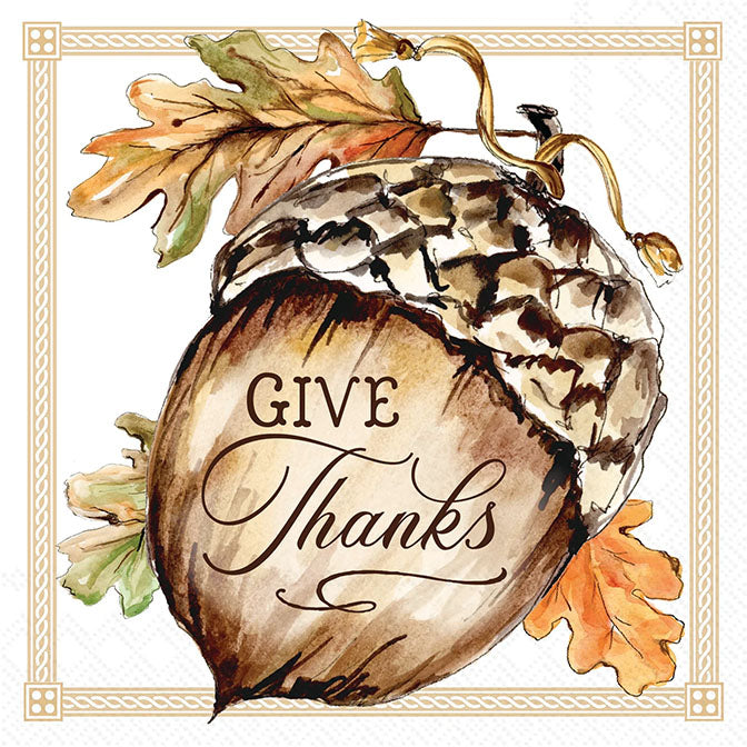 Thanksgiving Thanks Lunch Napkin