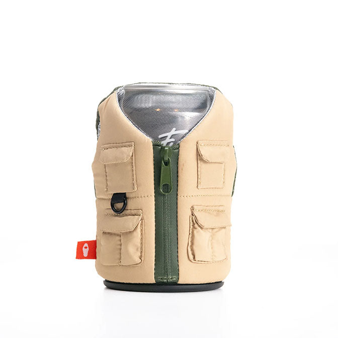 The Adventurer Beverage Jacket-Taco Tan & Olive Green