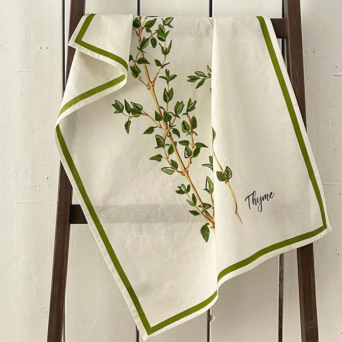 Thyme Floursack Kitchen Towel Set of 2