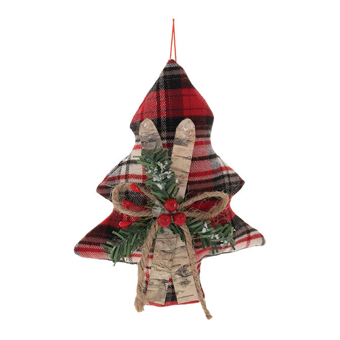 Tree with Skies Ornament