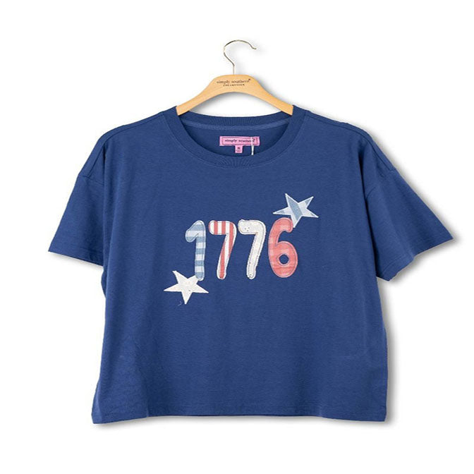 Navy USA 1776 Applique Tee