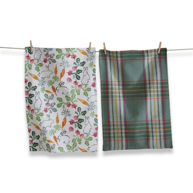 Veggie Bunny Dish Towel