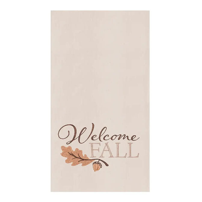 Welcome Fall Acorn Towel