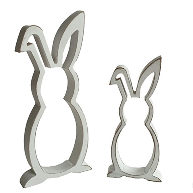 White Cutout Bunnies