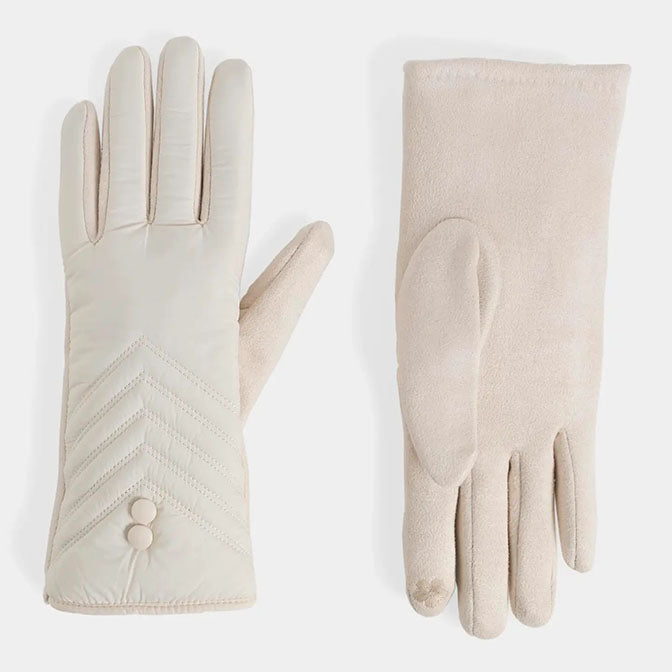 Double Button Touchscreen Gloves