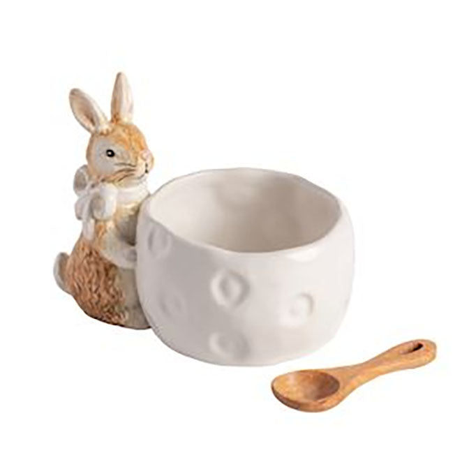 White Easter Bunny Dish